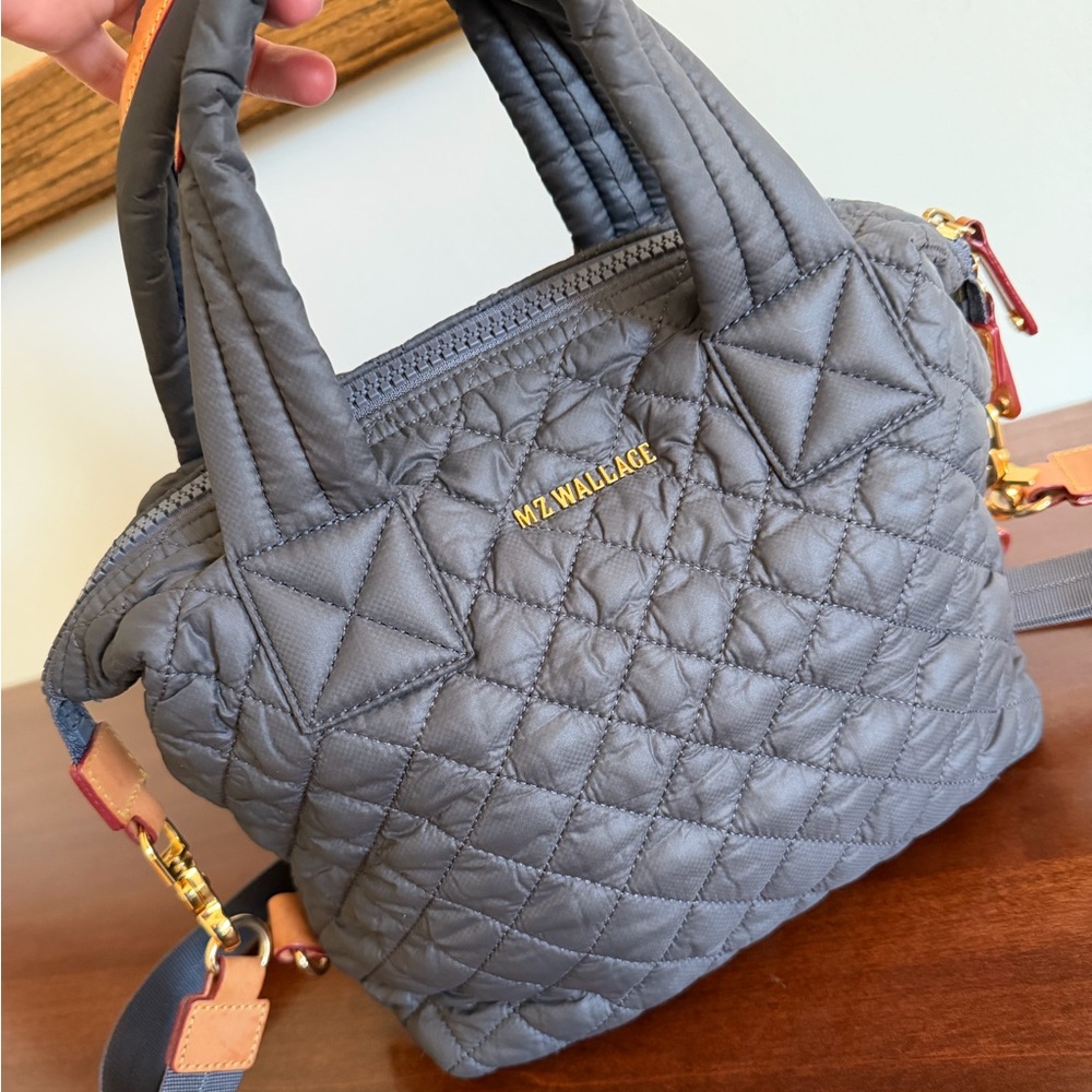MZ Wallace Small Sutton Quilted Nylon Crossbody Bag – Magnet - EUC